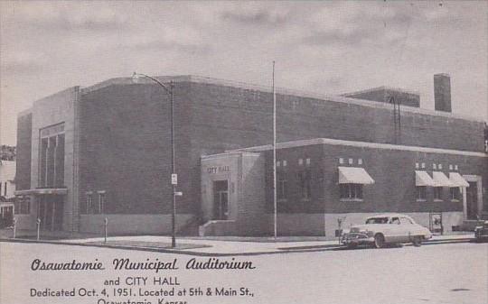 Osawatomie Municipal Auditorium Osawatomie Kansas