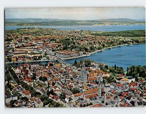 Postcard Konstanz am Bodensee mit Rheinausfluß, Konstanz, Germany