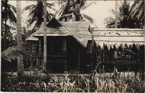 PC MALAYSIA, HOUSE OF WELL TO-OO, Vintage REAL PHOTO Postcard (b44220)