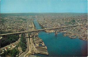 Air view Aurora Bridge Seattle Washington WA