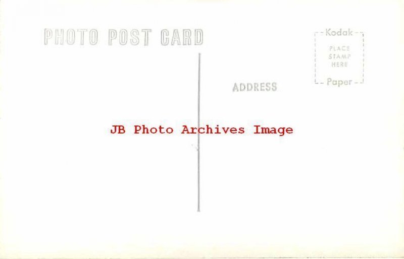 IA, Carroll, Iowa, RPPC, US Post Office Building, Entrance View, Photo