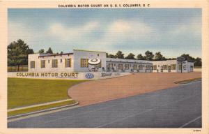 COLUMBIA SOUTH CAROLINA COLUMBIA MOTOR COURT  ON US #1POSTCARD c1950