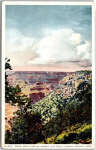 Grand Canyon AZ-Arizona, From Near End of Hermit Rim Road, Mountains, Postcard