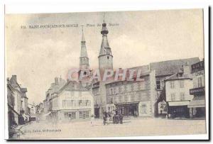 Saint Pourcain on Sioule Old Postcard Plaza Mayor