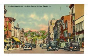 PA - Easton. Northampton Street, East from Center Square ca 1930's