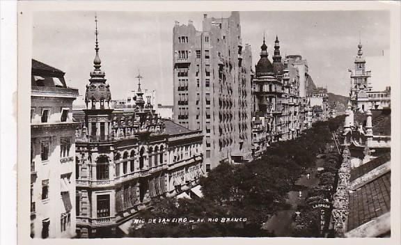 Brazil Rio de Janeiro Avenue Rio Branco Real Photo