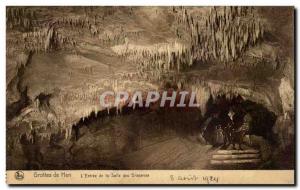 Old Postcard Belgium Han Caves L & # 39entree the room draperies