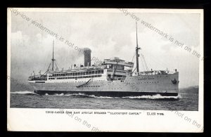 UC143 - Union Castle Liner - LLandovery Castle - postcard