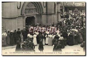 Old Postcard The Delivrande Coronation Anniversary of the Virgin Out of the C...