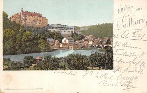 Lot214 germany greetings from weilburg castle litho