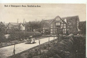 Warwickshire Postcard - Back of Shakespeare´s House - Stratford - Ref TZ4650