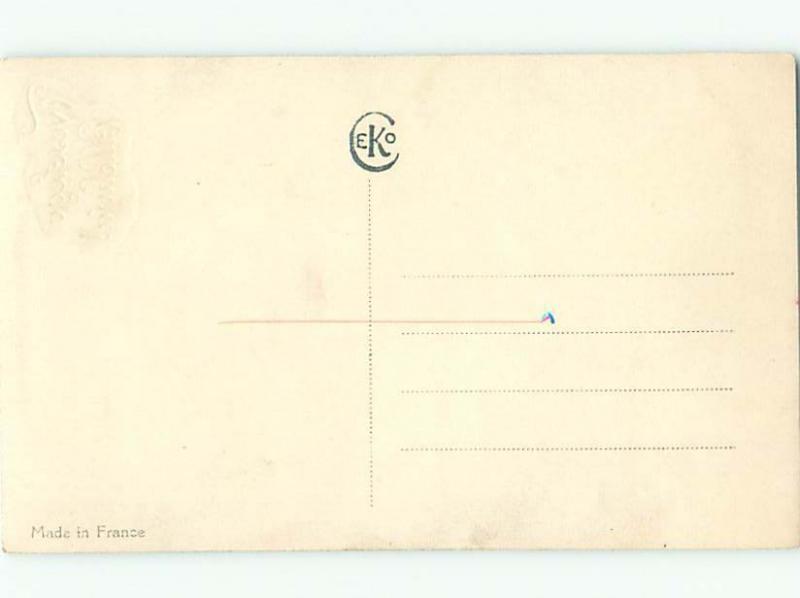 tinted rppc c1910 HOLDING BIG EASTER EGGS AC9021