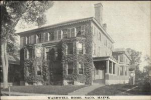 Saco ME Wardwell Home c1915 Postcard