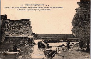 World War 1 Guerre Europeenne 1914 Trilport Vintage Postcard C046