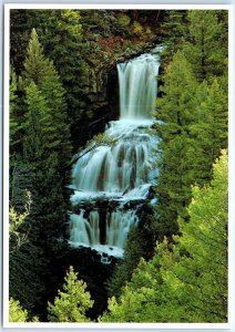 Postcard - Undine Falls, Yellowstone National Park - Wyoming