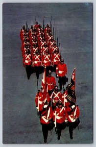 Fort Henry Guard With Colour Party, Kingston, Ontario, Vintage Chrome Postcard