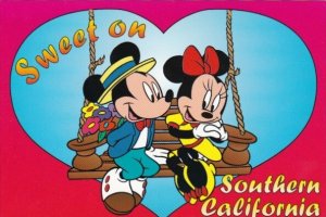 MIckey Mouse & Minnie Mouse On Swing Sweet On Southern California