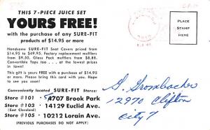 Juice Set Advertising Postal Used Unknown, Ink Stamp 