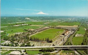 Longacres Race Track Renton WA Washington Mt Rainier USA Unused Postcard H61