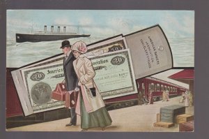 Watertown WISCONSIN 1911 ADVERTISING Bank Banking TRAVELERS CHECKS Travel MONEY