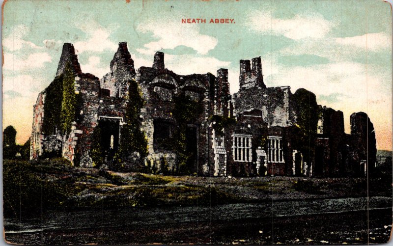 NEATH ABBEY Wales UK Vintage Postcard