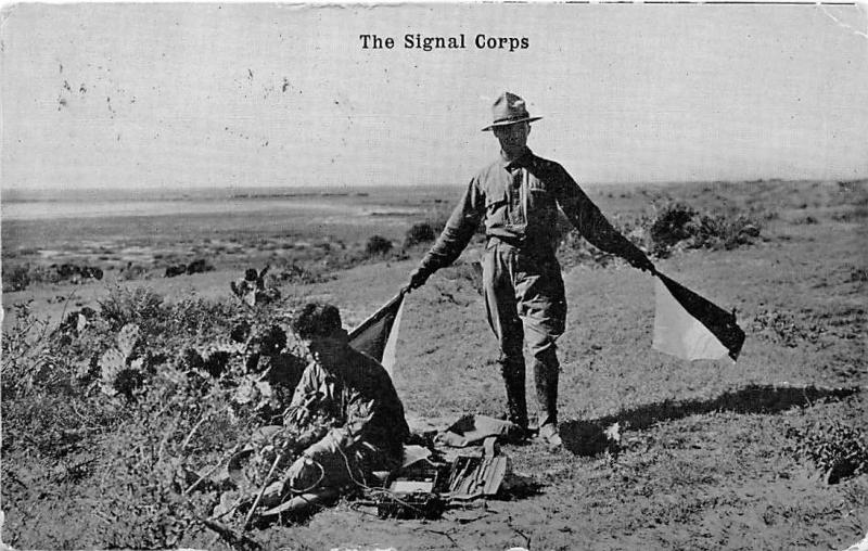 Signal Corps Signaling US Army Military 1925 postcard