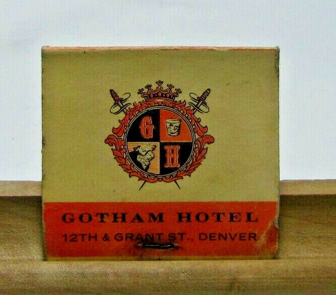 Scotch 'N' Sirloin Gothham Hotel 12th & Grant St Denver Vintage Matchbook Cover