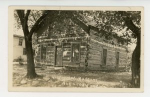 KS - Augusta. Historical Log Cabin Museum    RPPC