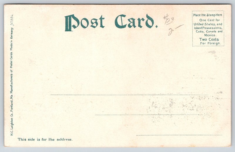 Transportation~Ship~Fall River Line Steamer Priscilla~Undivided Back Postcard