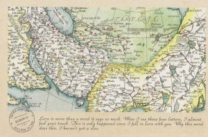 India Arabian Sea Asian Map History Geography Proverb Postcard
