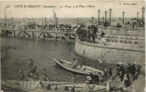 CPA ARCACHON-La Plage a la Place Thiers (27954)