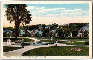 Port Hill Park Residential Section, Lowell MA Vintage Postcard C22