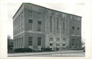 OK, Vinita, Oklahoma, Post Office, Route 66 RPPC