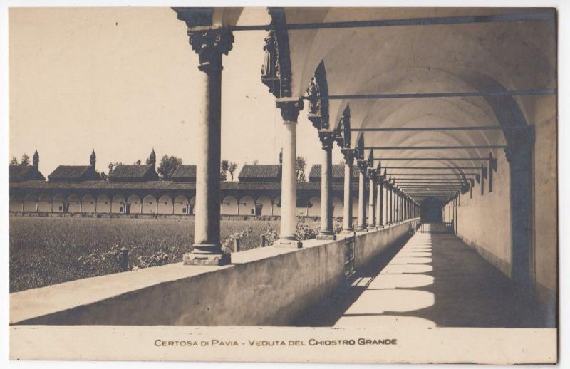 Italy; Lombardy, Certosa Di Pavia Monastery, Grand Cloister RP PPC, Unposted