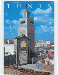 Postcard Le minaret de la mosquée Zitouna, Tunis, Tunisia