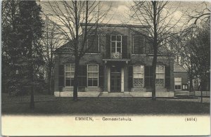 Netherlands Emmen Gemeentehuis Vintage Postcard 04.08