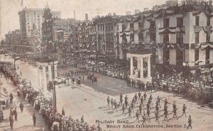 MILITARY BAND DAYTON OHIO LINDBERGH CELEBRATION AVIATION POSTCARD 1909