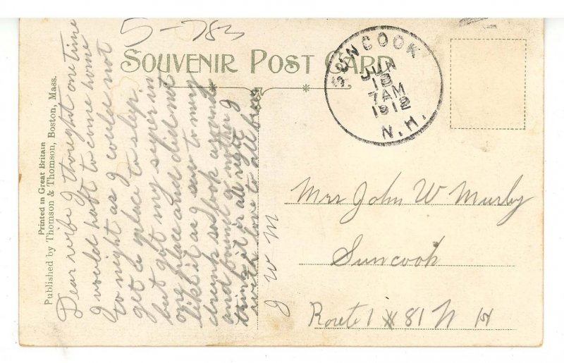 NH - Suncook. North Main Street    (stain)