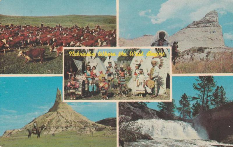 Greetings from Nebraska Where the West Begins - pm 1967