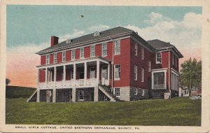 Postcard Small Girls Cottage United Brethern Orphanage Quincy PA