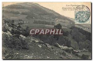 Old Postcard The Pyrenees Bagneres de Bigorre Vallee Saint and Bedat