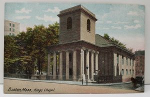 Boston Massachusetts Kings Chapel Postcard B15