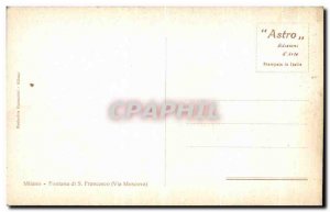 Old Postcard Milano Trevi S Francesco