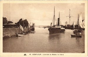 CPA HONFLEUR L'Arrivee du Bateau du Havre (1258529)