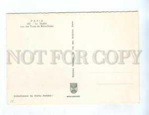 239383 FRANCE PARIS from Notre-Dame Devil old postcard