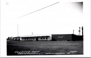 Real Photo Postcard Advance Ross Electronics in Washington, Iowa~134512