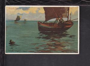 Sailboats,Naples,Italy Postcard 