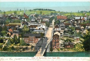 1908 Blairsville Pennsylvania View Coal Hill Birdseye Postcard 25-11694