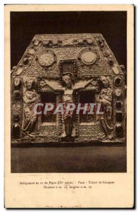 Old Postcard Reliquary Gold From Pepin Faced Tresor De Conques