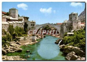 Modern Postcard Mostar Old Bridge